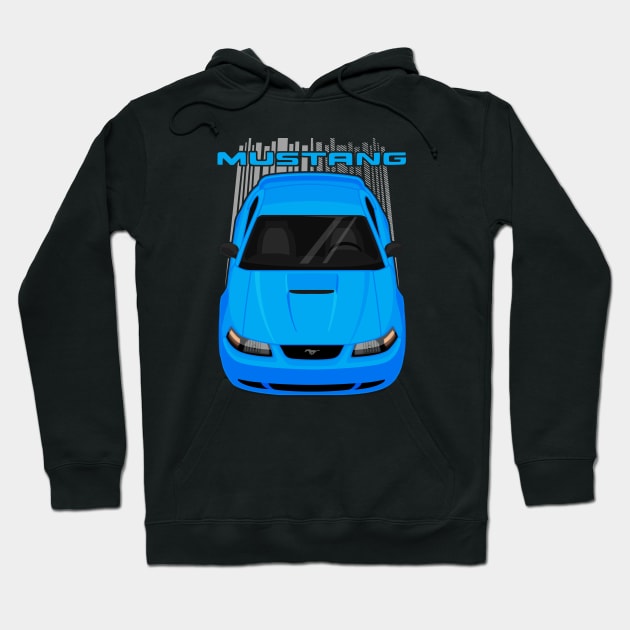 Mustang GT 1999 to 2004 SN95 New Edge - Atlantic Blue Hoodie by V8social